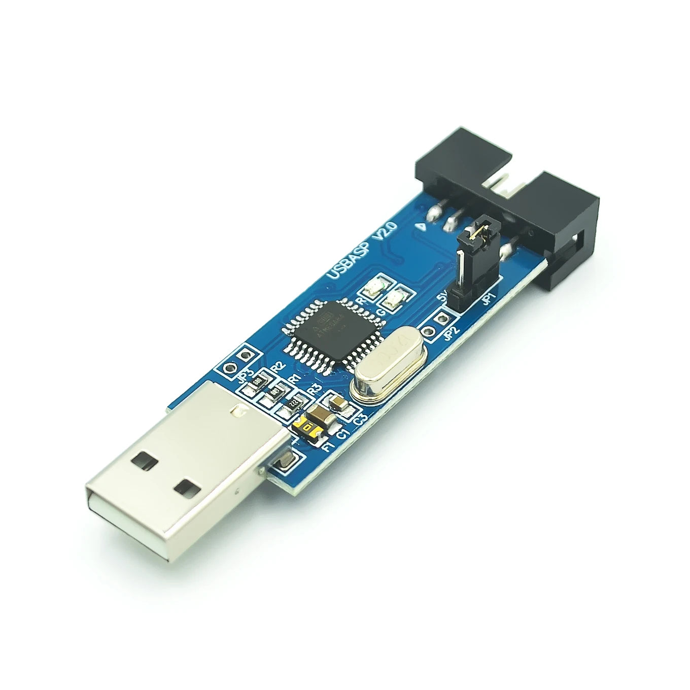 USB AVR Programmer USBASP USBISP ISP Bootloader with 10PIN to 6PIN Adapter