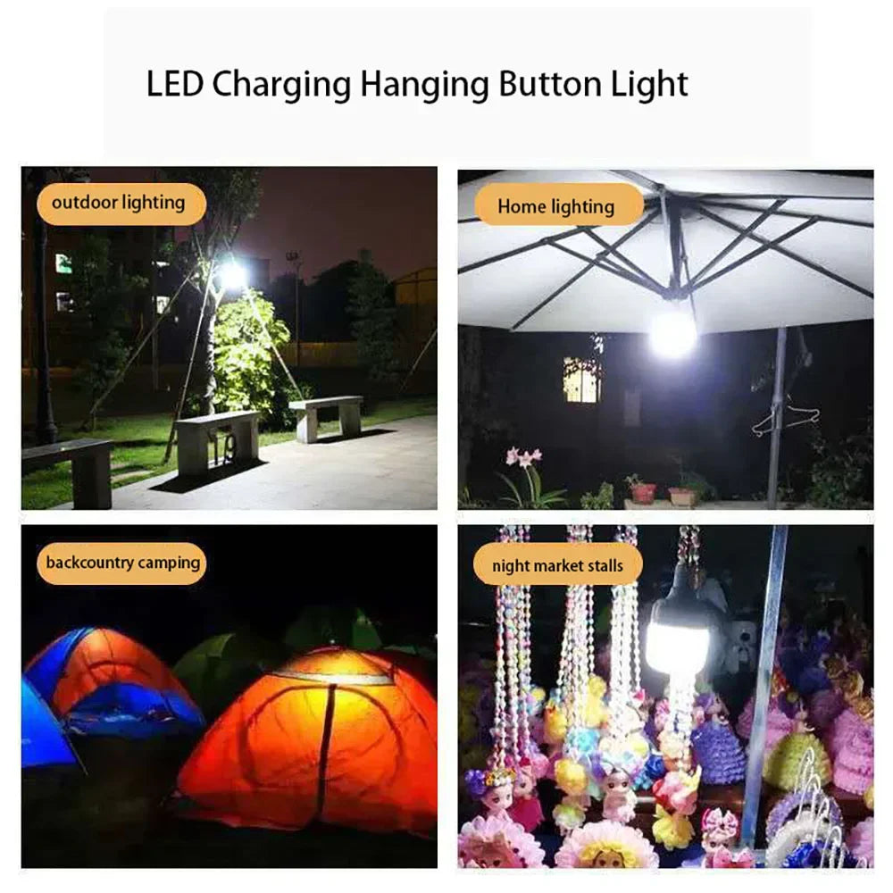 160W LED Camping Light Multifunctional USB Rechargeable Lamp Portable Tactical Flashlight for Outdoor Fishing Emergency Lanterns
