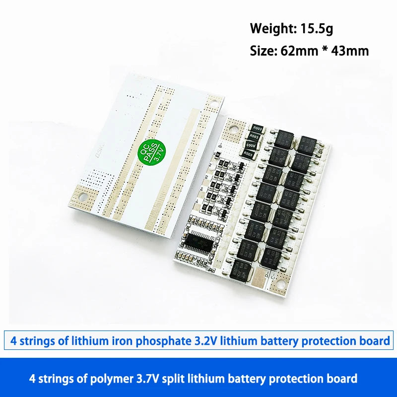 Lithium Battery Protection Board BMS 3S-5S 12V 3.7V 100A LMO / LiPo / LiFePO4