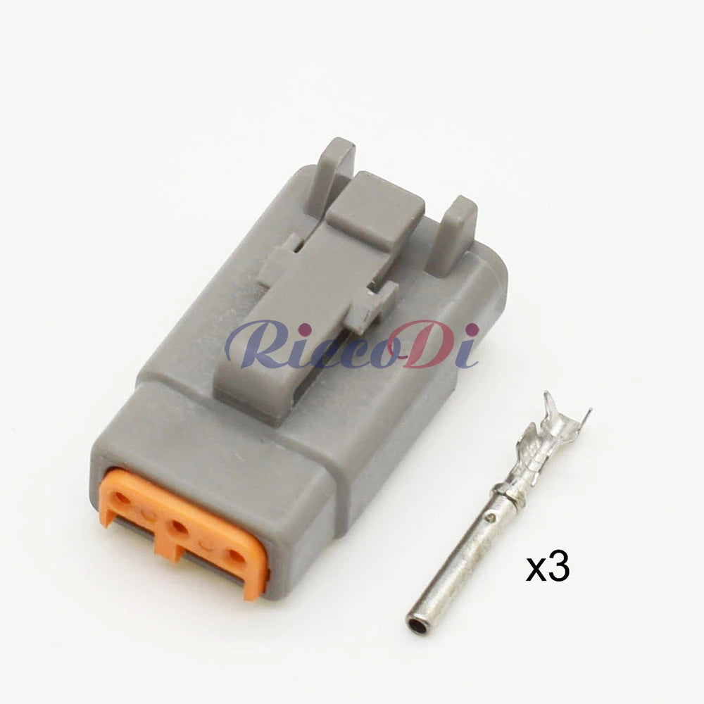 3 Pin Deutsch DTM Connector ATM04-3P ATM06-3S DTM06-3S DTM04-3P Grey Waterproof