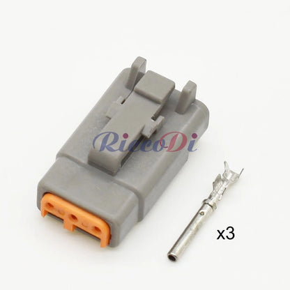 3 Pin Deutsch DTM Connector ATM04-3P ATM06-3S DTM06-3S DTM04-3P Grey Waterproof