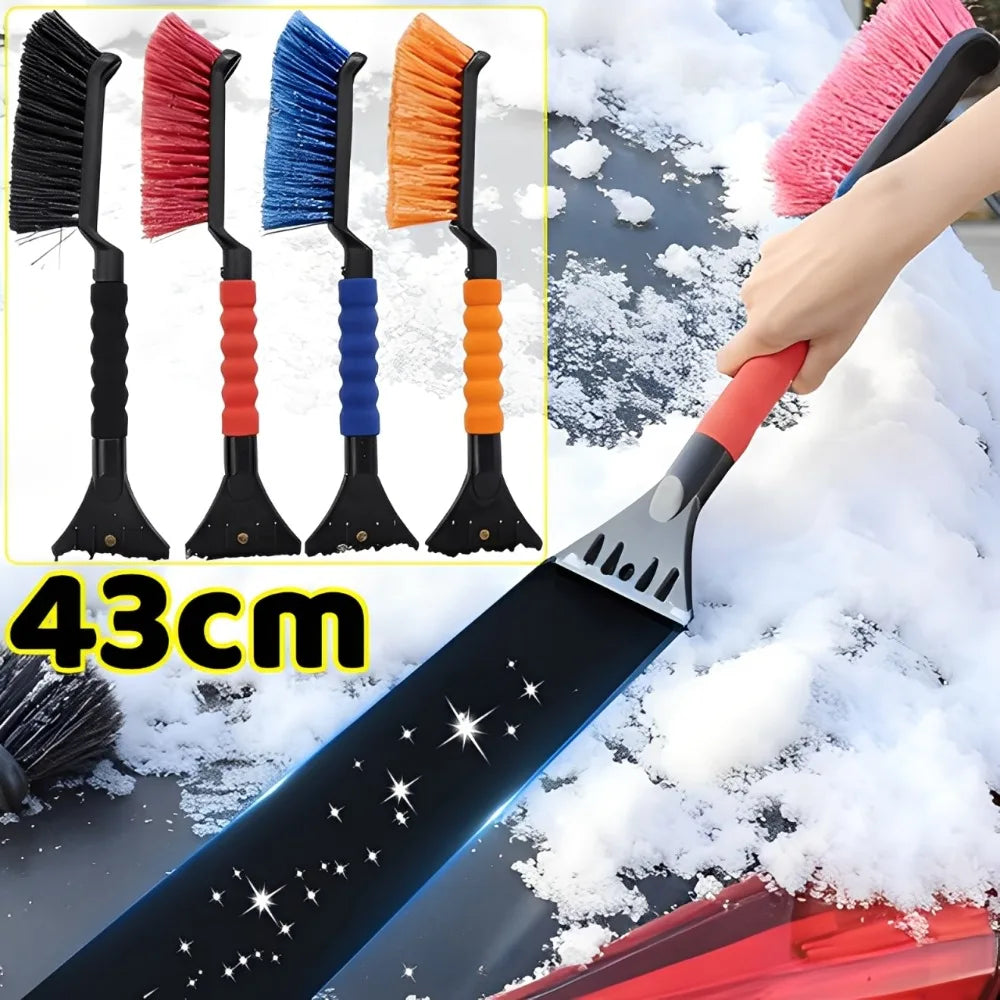 Ice Scrapers for Car Windshield 2 in 1 Snow Scraper and Brush Ergonomic Foam Grip Snow Cleaner for Car Window Ice Scraper 43cm