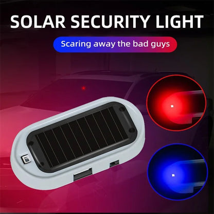Solar Powered Fake Security Alarm LED Flashing Anti-Theft Light 2/1PCS