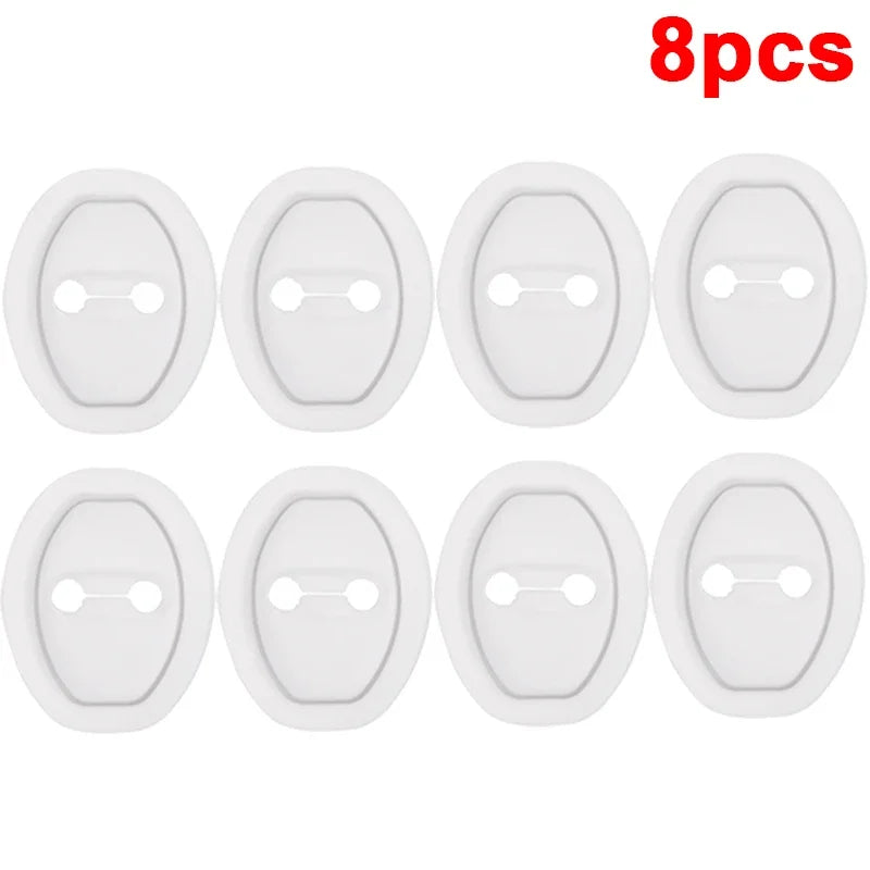 Universal Car Door Shockproof Silicone Cushion – Mute Shock Absorber Protective Cover for Door Latch (8/1PCS)