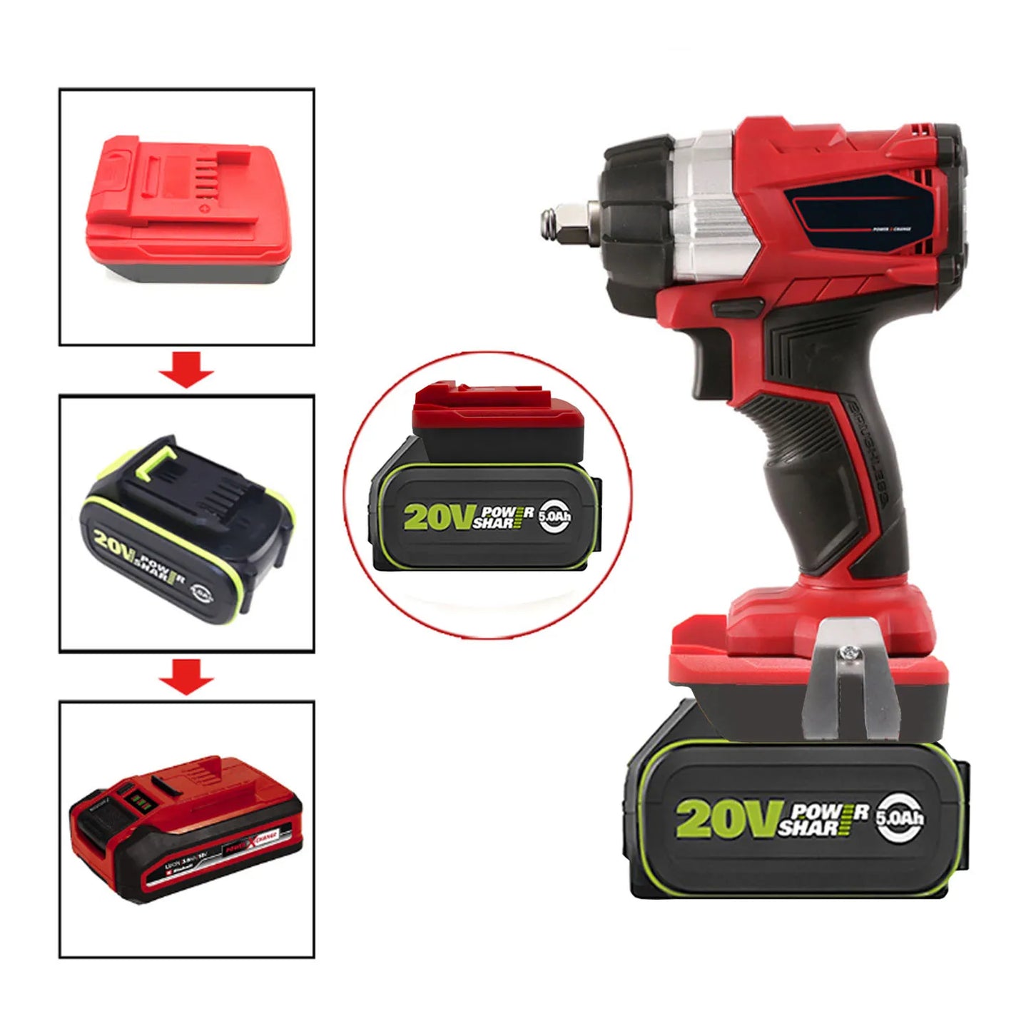1111111111111111111111111111111111111111 18V 20V Lithium Power X Change Tool Compatibility Plastic Black