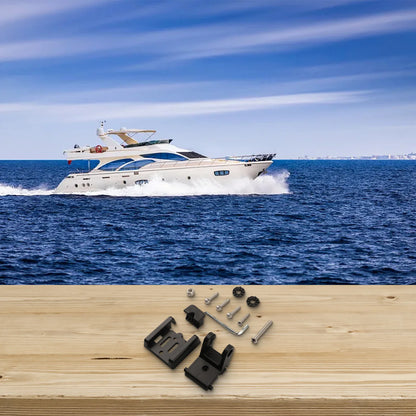 Skimmer Mount Black Transducer Mount 1 Set Included Adjustable Angle Design Marine-grade Material For XNT Sensors