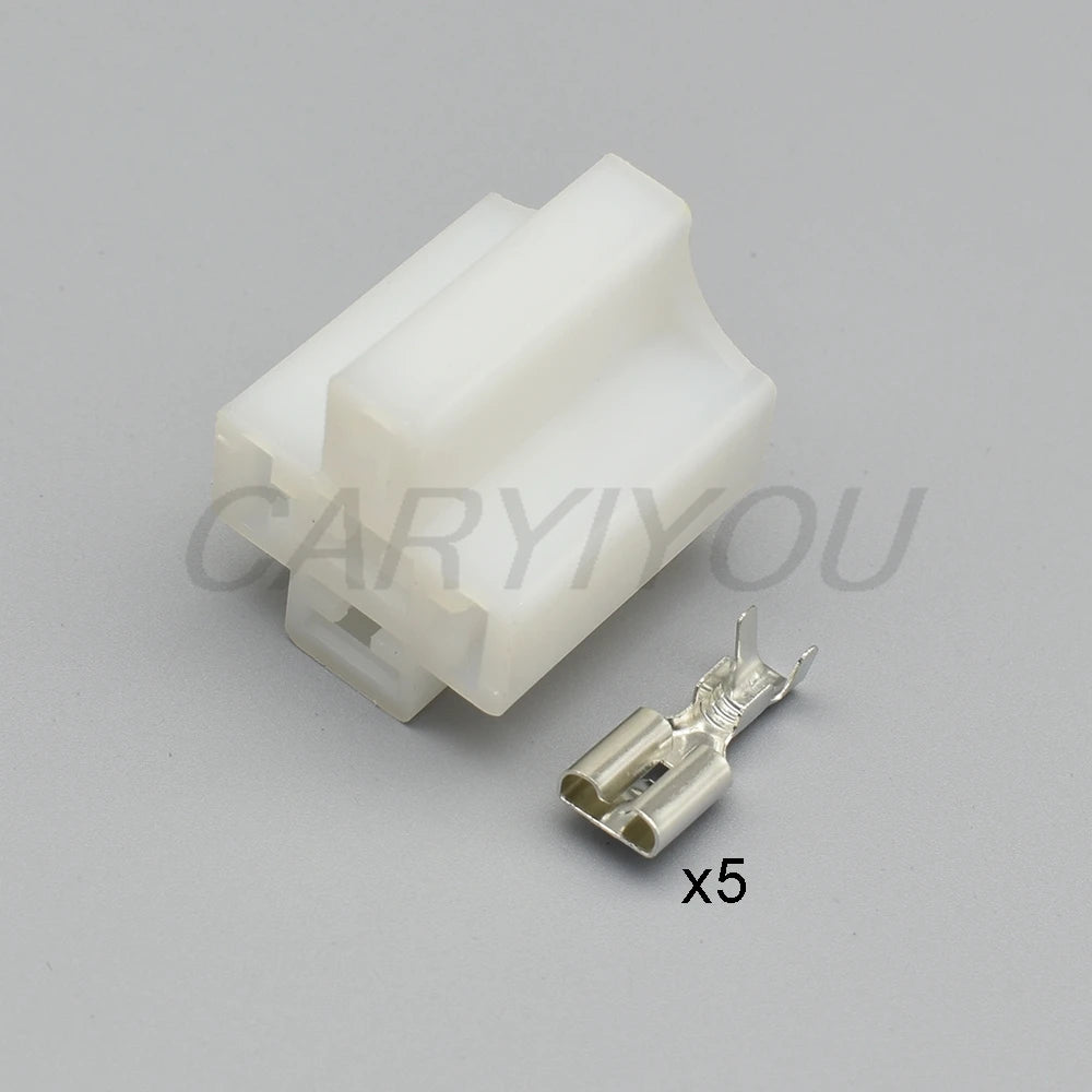 5 Pin 6.3mm Automotive Relay Socket DJJ7051-6.3-21 PA66 Instrument Large Current Unsealed Plug