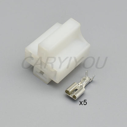 5 Pin 6.3mm Automotive Relay Socket DJJ7051-6.3-21 PA66 Instrument Large Current Unsealed Plug