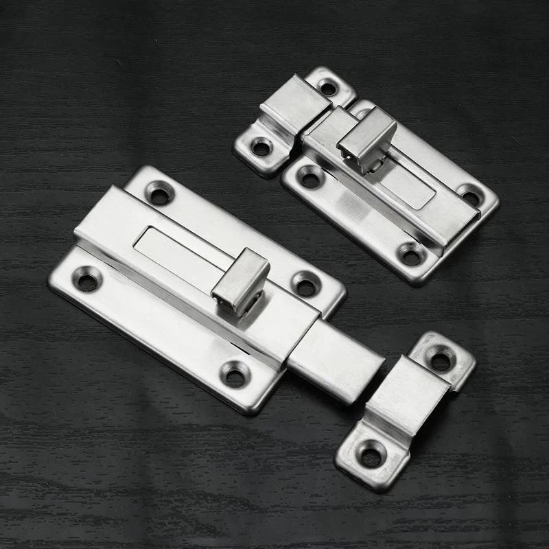 New Self-Elastic Latch Security Bolt Latch Anti-theft Spring Latches Stainless Steel Cabinet Hinges Furniture Supplies Hardware