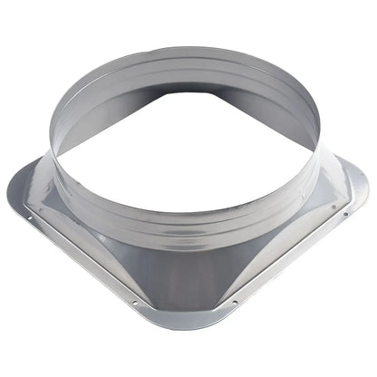 For Kitchen Hood Ventilator Pipe Connecting Vent Flange Exhaust Duct 4-10inch Electrostatic Spray Metal Silver-gray