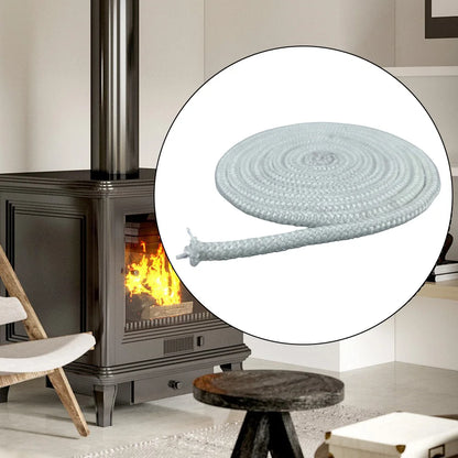1pcs Fireproof Sealing Rope High-Temperature Resistant Sealing Rope For Fireplaces & Stoves Boilers For Airtight Seal