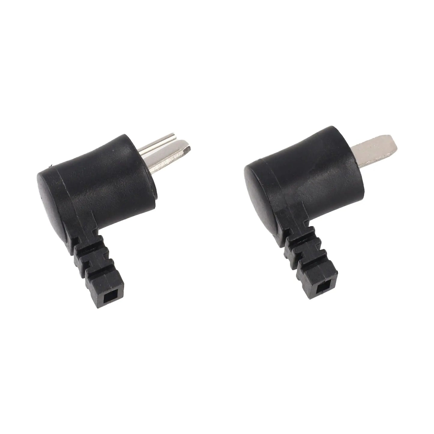 2 Pieces 2 Pin DIN Right Angle Speaker Cable Connectors for Loudspeaker Applications with Screw Terminal Design