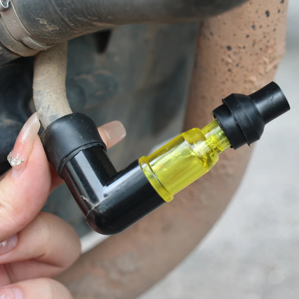 Motorcycle Ignition Spark Plug Cap – Universal High-Pressure Elbow Spark Plug Cap for Motorcycle Modification Accessories