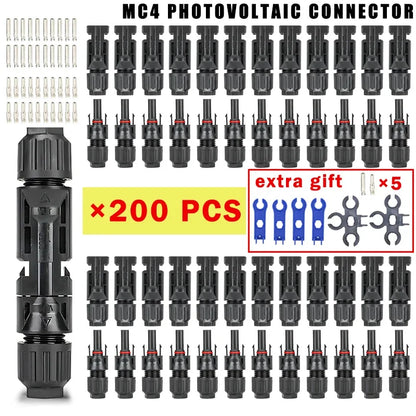 400/200/100/40/20/10 Pcs Photovoltaic Solar Connector 1000V30A Wholesale Panel Connectors Kit for PV/MC Cable 2.5/4/6mm²