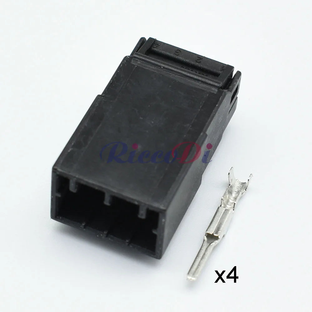4 Pin Waterproof Connector 174929-1 174922-1 DJ7044Y-1.8 PA66 Black White Male Female