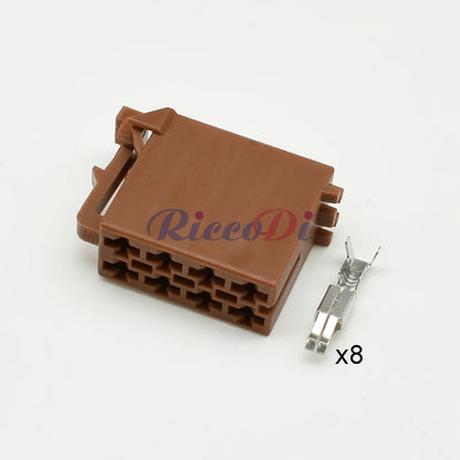 8-Pin TE Tyco ISO Radio Connector DJ7082-3.5 Male Female | Toyota Lexus 962189-1 / 962191-1 | CE PA66