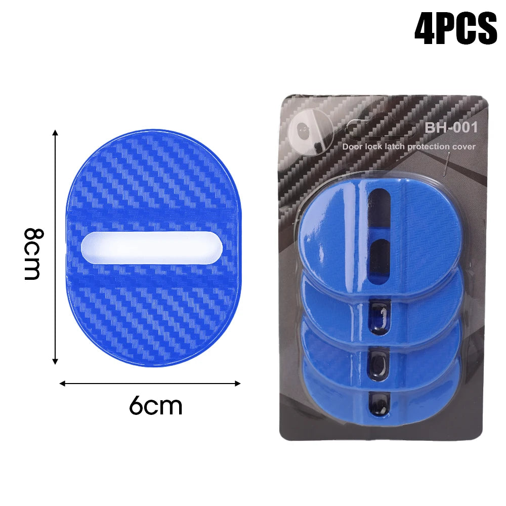 Universal Car Door Shockproof Cushion – 4PCS Mute Shock Absorber Protective Cover for Door Latch Anti-Collision Accessories