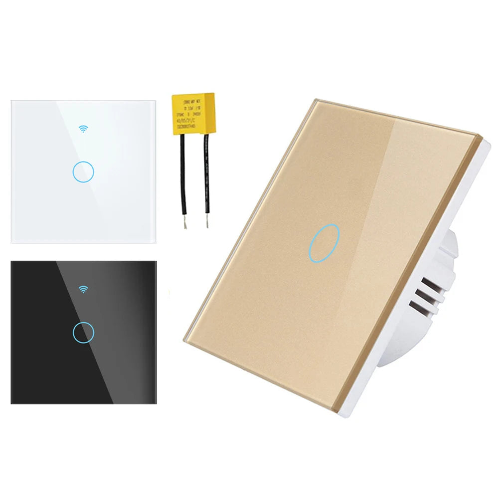 86*86*35mm Touch Control Switch Capacitor For No-Neutral Easy Installation Energy-saving Timer For Lighting Control