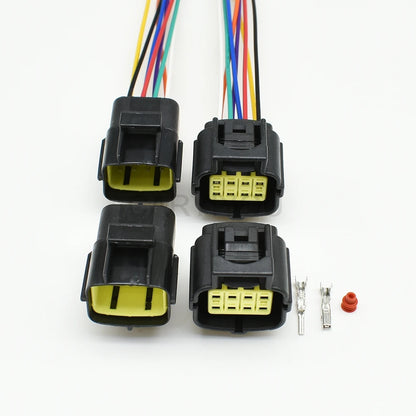 TYCO AMP 174982-2 / 174984-2 8-Pin Sealed Waterproof Connector for Denso Fuel Injector Systems