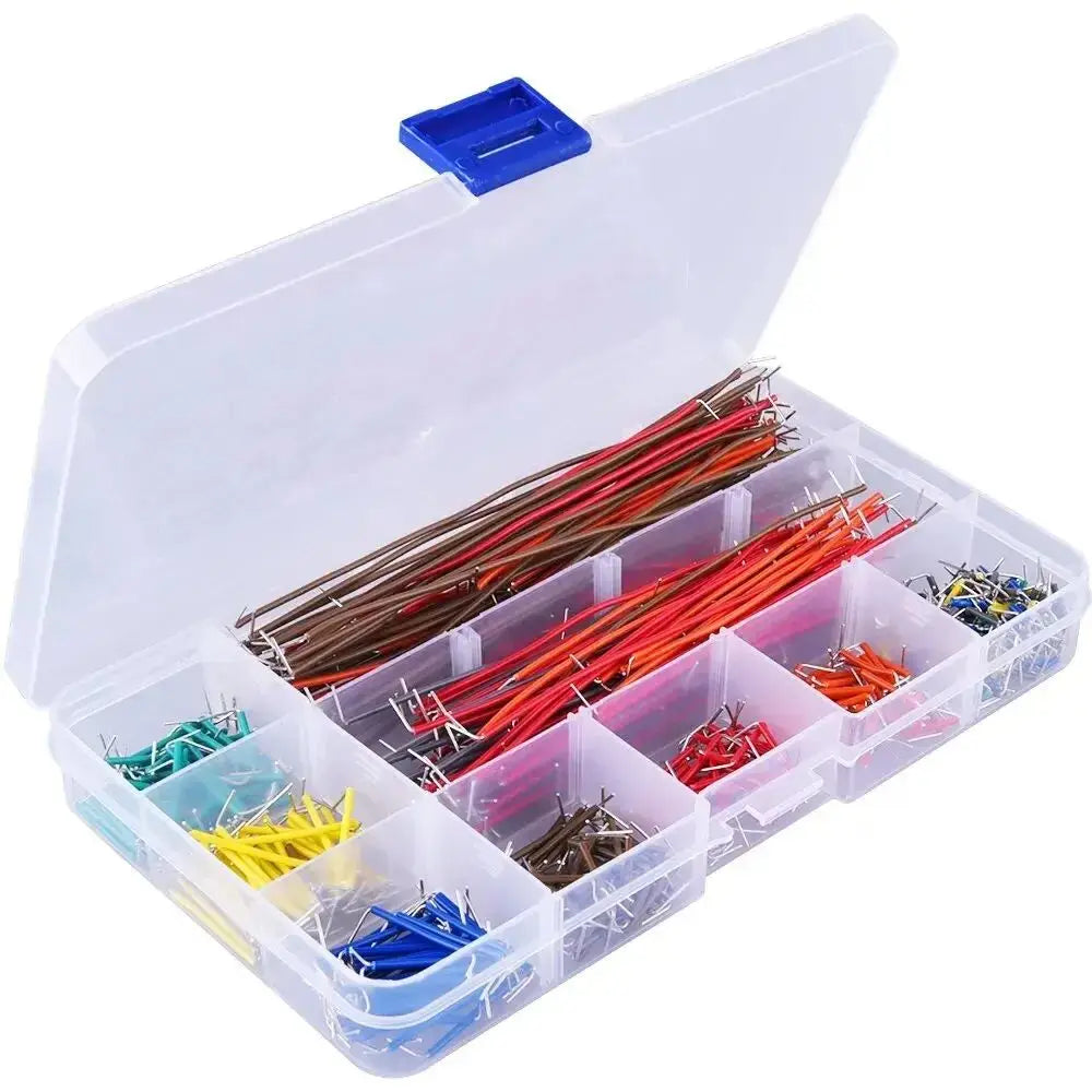 Assorted Breadboard Jumper Wire Kit ¨C Multiple Lengths with Storage Box for DIY Electronics