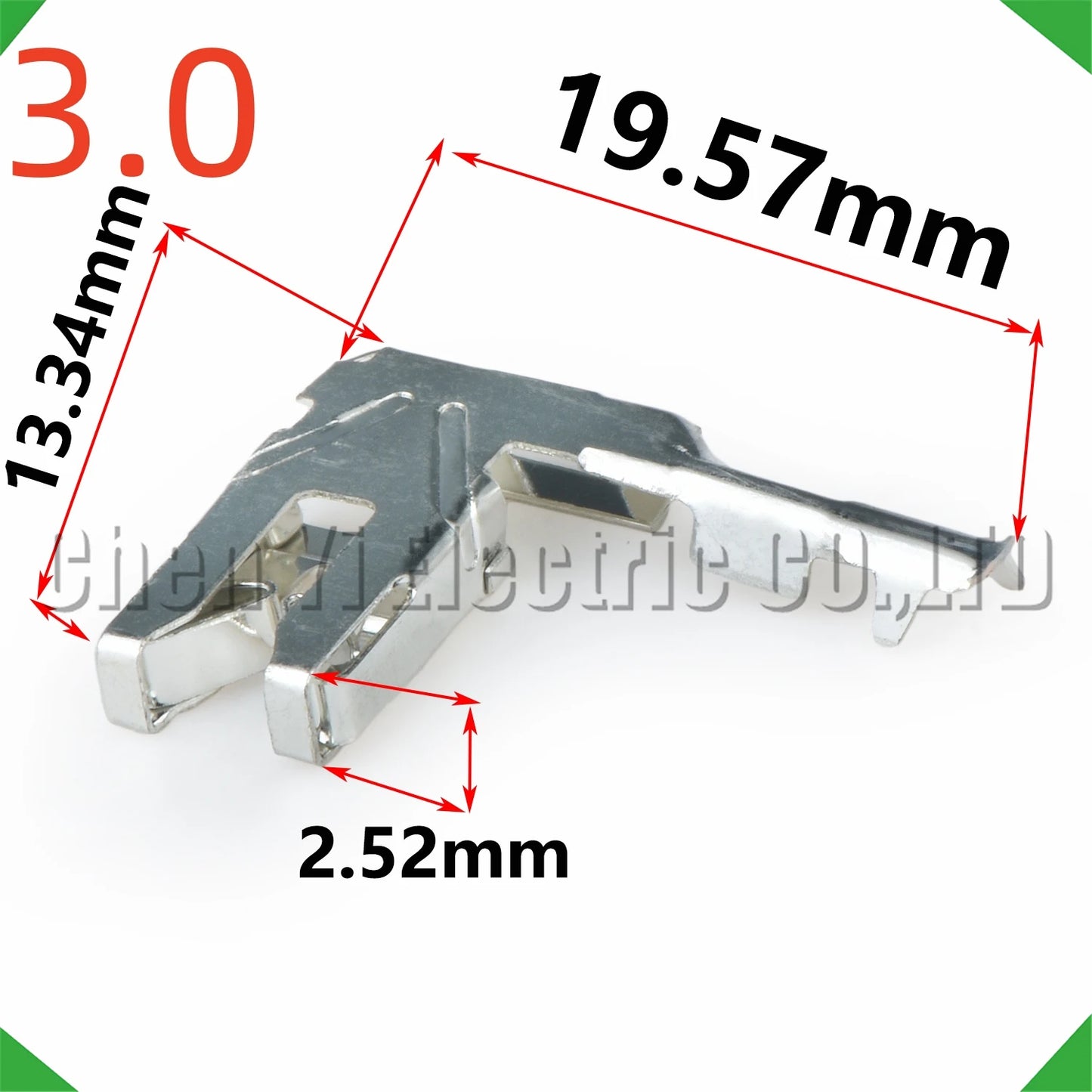 20 Pcs 3.0mm Male/Female Crimp Pins For 650Y-2A 650Y-2B Automotive Connectors