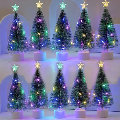 1/3PCS Christmas Tree Night Light Pine Needle String Lights Battery Powered for Home Desktop Decor New Year Party Gift Decor