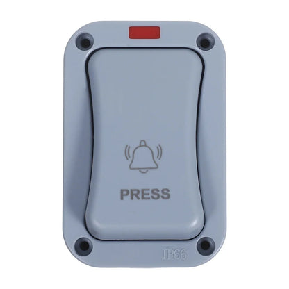 1pcs Outdoor Waterproof Doorbell Control Button Courtyard Mounted Switch (MPM14) 9.00×6.00×5.50 Cm -10~60℃