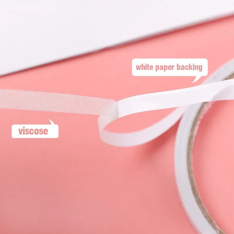 10/1Rolls Double Sided Adhesive Tape 8M Ultrathin White Strong Tape Sticker for Home Office Craft Double Sided Tape Sticky Paper