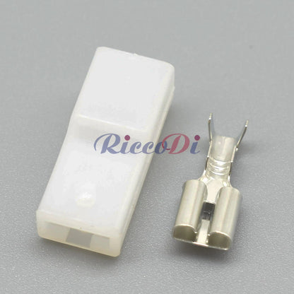 1 Pin 6.3mm Connector 16971976A 161971990B DJ7018-6.3-11/21 Female Male with Terminals