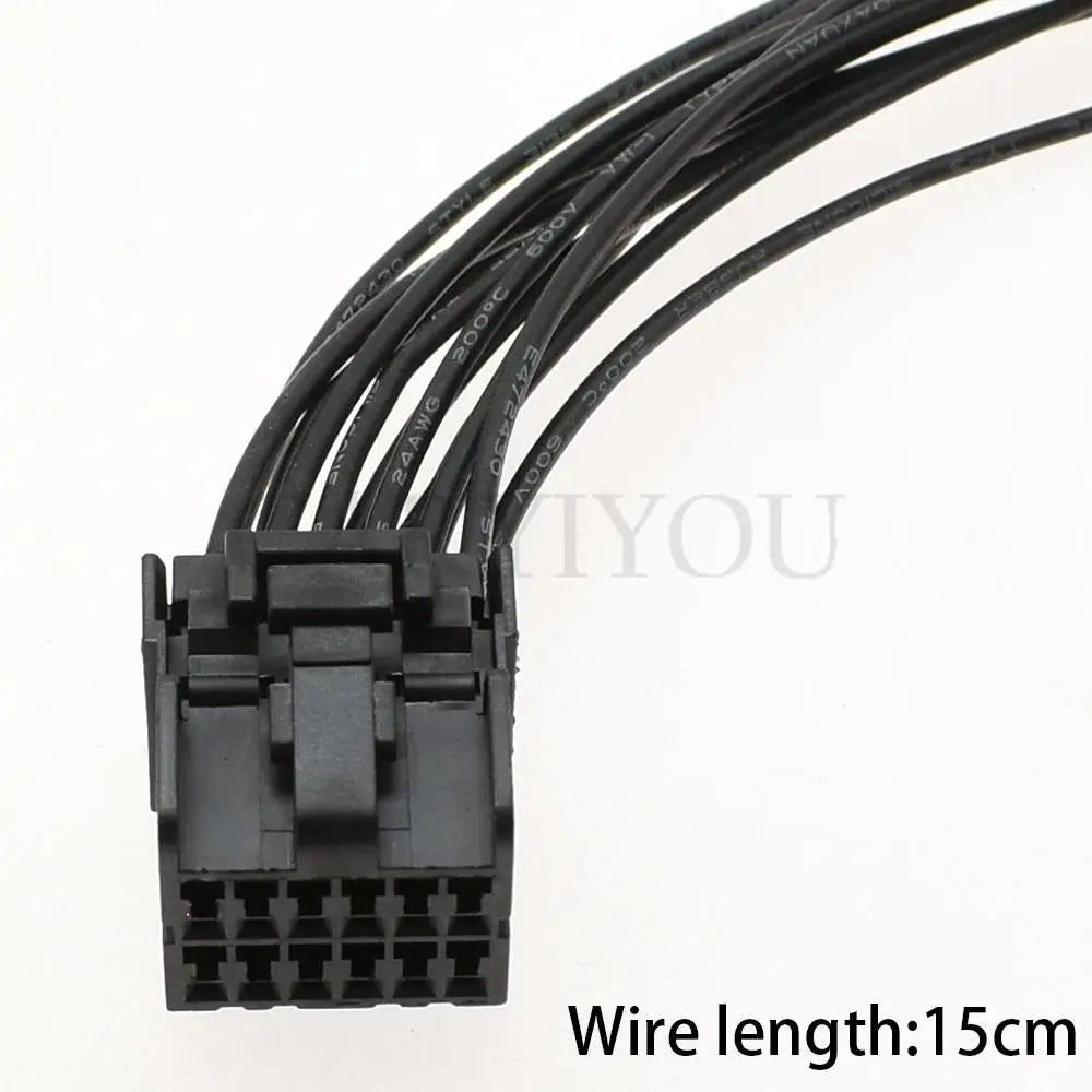 12 Pin Window Lifter Assembly Connector 174058-2 174045-2 DJ7121C-1.2 PA66 Black Socket