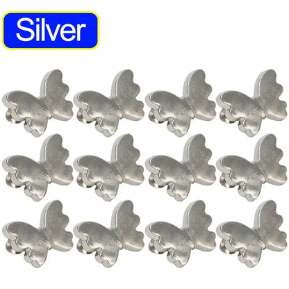 Butterfly Magnetic Curtain Clips — Nail-Free Detachable Window Curtain Buckles
