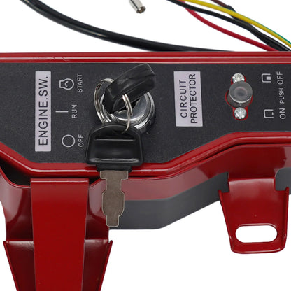 Engines Generator Pump Ignition Switch 168F/170F 188F/190F 20.5 X 7 Cm/8.07 \\\\\\\"x 2.76\\\\\\\" Iron Red+black Brand New