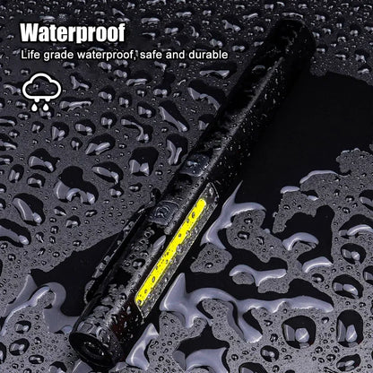 Portable UV LED Pen Light USB Rechargeable Work Lantern with Magnet