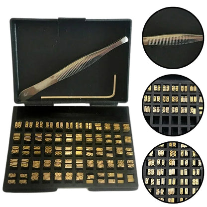 Hot Stamp Copper Letters 2×4×15mm for Coding Machine, Thermal Ribbon Printing Font for Manual and Semi-Automatic Coding