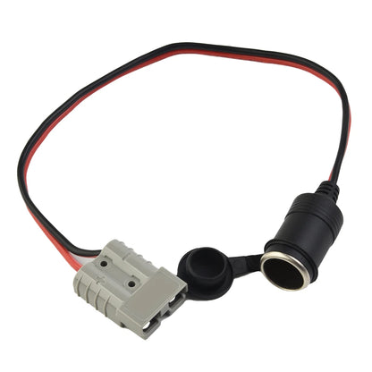 50 Amp For Anderson Plug To 16A Female Cigarette Socket Adaptor 300mm 12/24v 12AWG For Refrigerator Caravan Camping Trailer