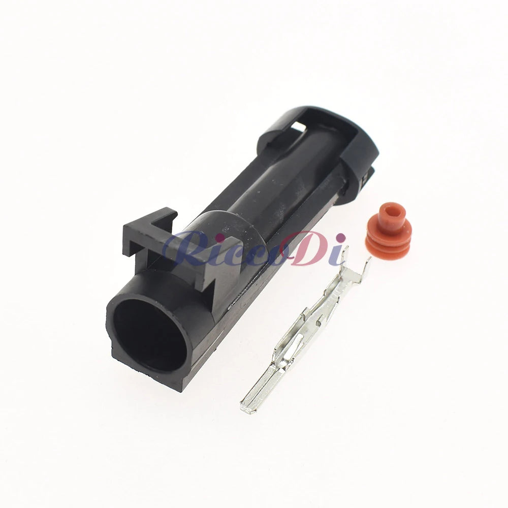 1 Pin Male and Female Automotive Wiring Connector Adapter 2.8 Series Waterproof Cable Plug Compatible with 12065171 / 12065172