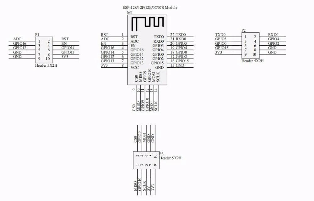 ESP8266/ESP32 Development Board Test Programmer and Downloader Socket for ESP Modules