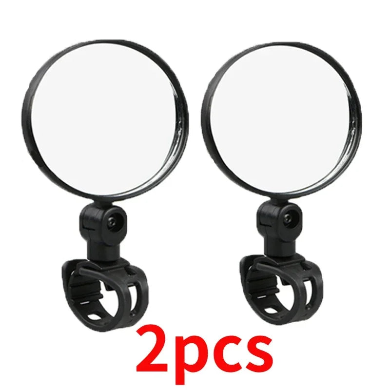 Universal Bike Mirrors Bike Handlebar Adjustable Rotating Wide Angle Rear View Mirror 360 Degree Rotation Cycling Accessories