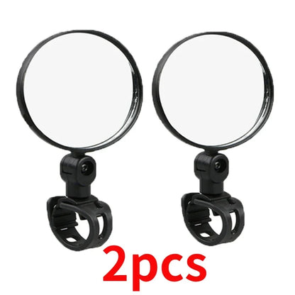 Universal Bike Mirrors Bike Handlebar Adjustable Rotating Wide Angle Rear View Mirror 360 Degree Rotation Cycling Accessories