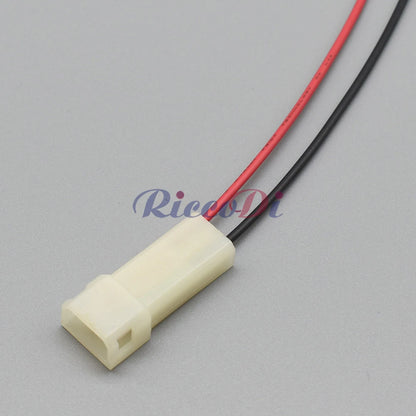 DJ3021-1.5-11/21 2-Pin White Automotive Connector Plug with Wires OEM 173973997A 171971999A