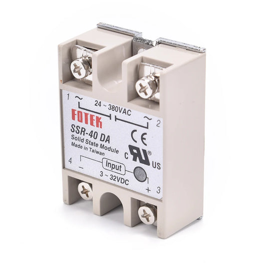 New Industrial Solid State Relay SSR 40A with Protective Flag SSR-40DA 40A DC control AC