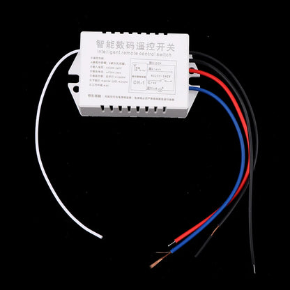 220V RF433 1/2/3/4 Ways Digital Remote Control Light Switch Wireless ON OFF Switch For Light Bulb Chandelier