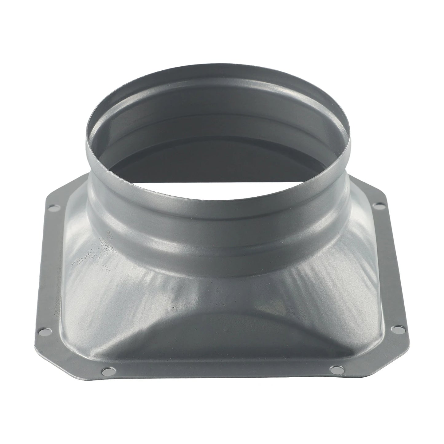 For Kitchen Hood Ventilator Pipe Connecting Vent Flange Exhaust Duct 4-10inch Electrostatic Spray Metal Silver-gray
