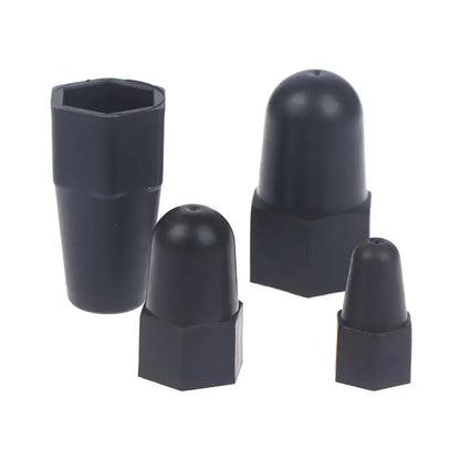 New 10PCS Lengthen Nut Cap Hexagonal Nut M6 M8 M10 M12PE Plastic Nut Protection Caps Hex Screw Protective Sleeve