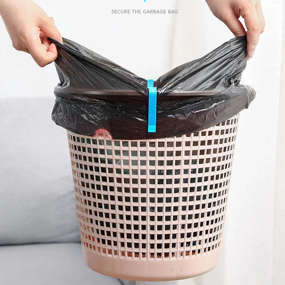 2-50pcs Waste Basket Can Fixation Clip Rubbish Bag Clips Practical Garbage Bag Anti-Slip Holder Clamp Snack Bag Sealing Tools