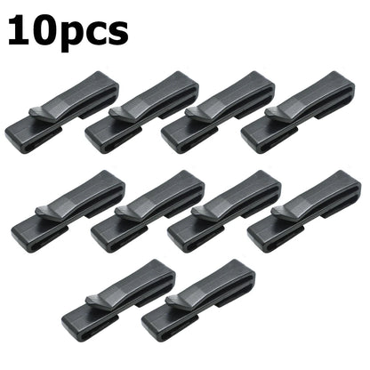 Reliable Sturdy Black Plastic Backpack Strap Adjustable Closing Buckle Convenient Dimensions Slip Keeper Buckle X Belt Buckle