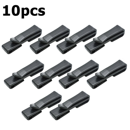 Reliable Sturdy Black Plastic Backpack Strap Adjustable Closing Buckle Convenient Dimensions Slip Keeper Buckle X Belt Buckle