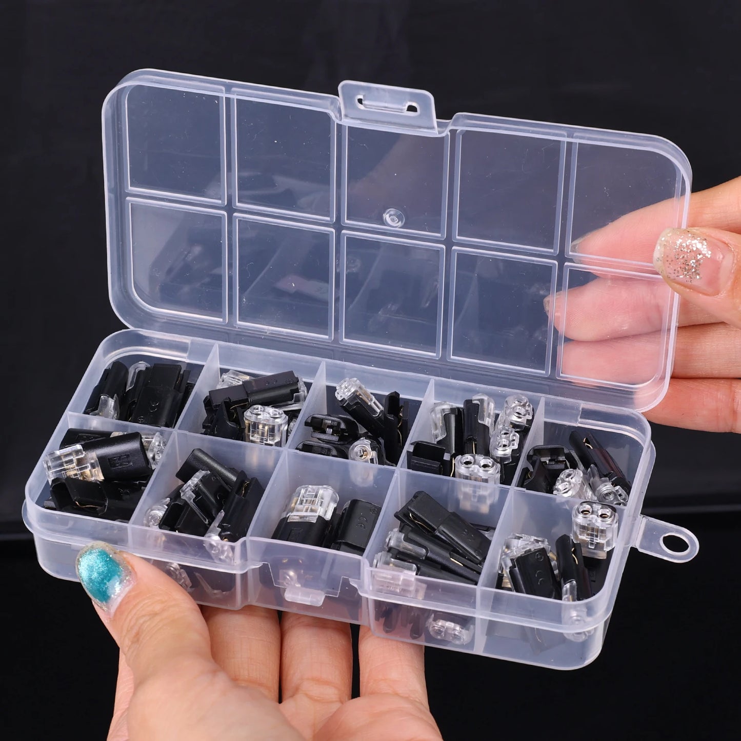 60pcs/set Waterproof Plug Wire Connector 2 Pin Way Cable Plug Car Electric Wire Snap Connectors Strip Terminal Connection Tool