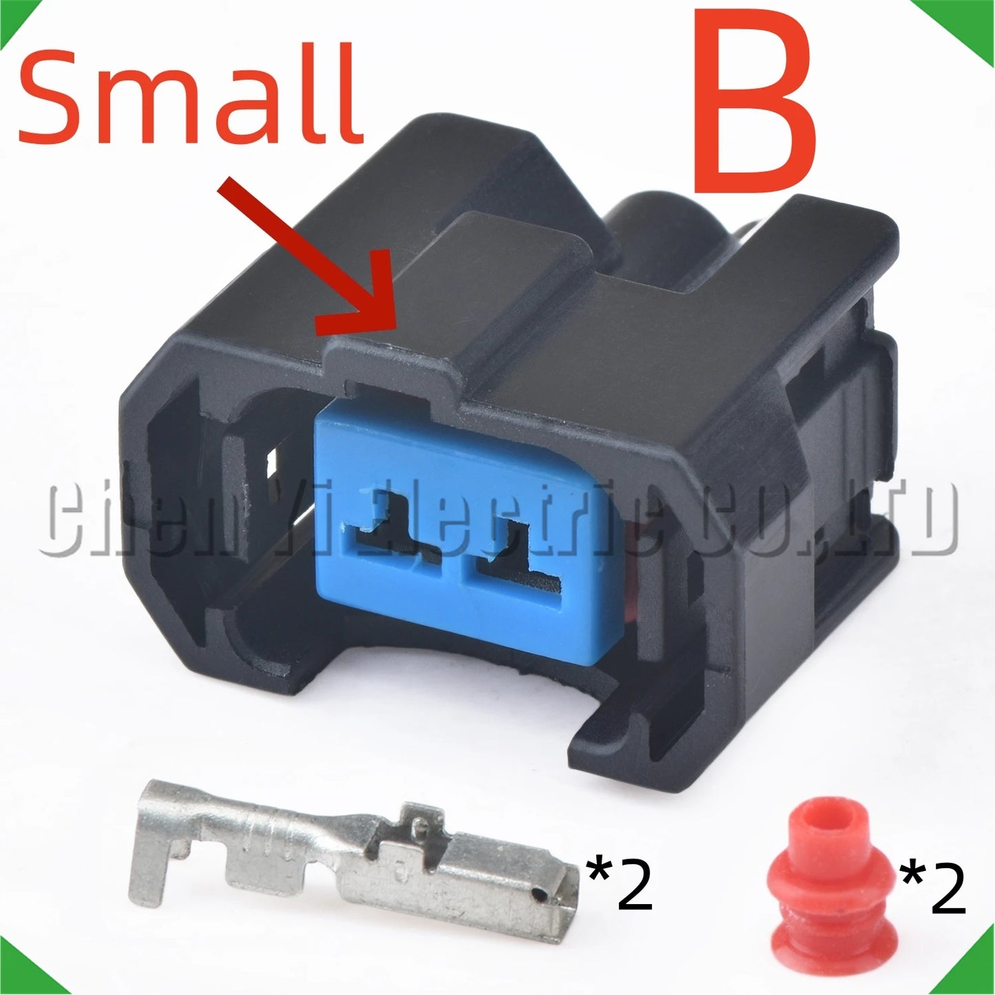 2 Pin Automotive Waterproof NH1 OBD2 Fuel Injector Connector Wire Harness Plug 6189-0553 1121700222AB001 for Honda CRV Civic