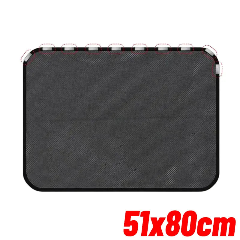 Magnetic Car Sunshade Curtain – Foldable Side Window Sun Shade for Summer Protection (Front & Rear) – 1/2PCS Auto Accessories